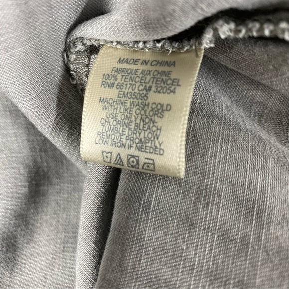 CLOTH & STONE Soft Gray Tencel Chambray Buttondown Shirt Size Extra Small - Picture 5 of 5